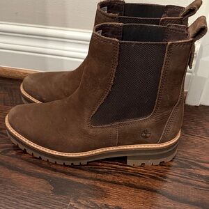 Timberland Dark Brown Leather Chelsea Boots